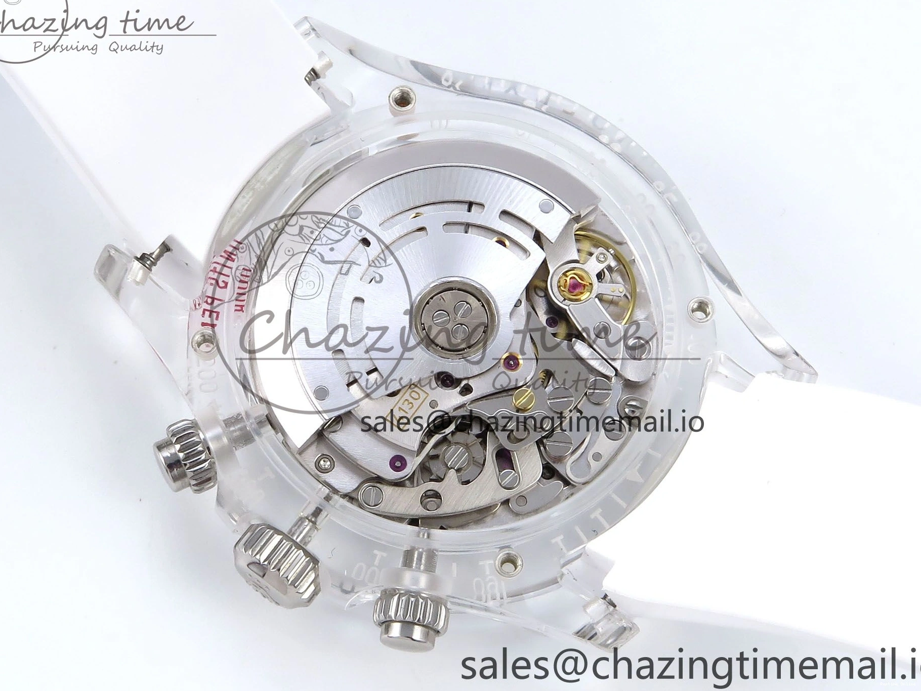 0407 Daytona AET Remould N6F 1:1 Best Edition Meteorite Dial on White Rubber Strap SA TopPick 920